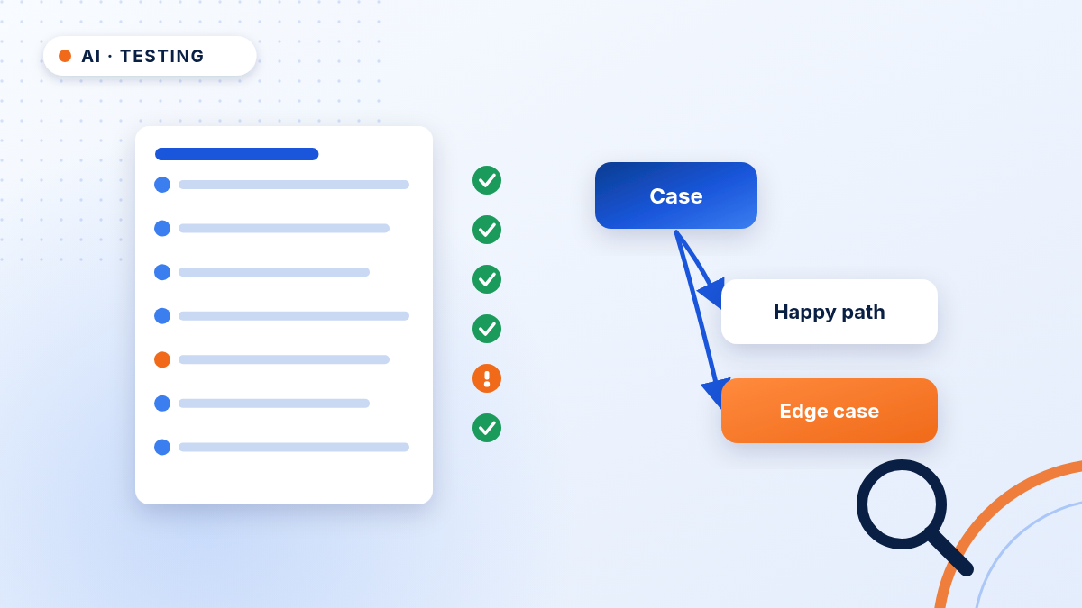 Diagram illustration: Test & knowledge acceleration