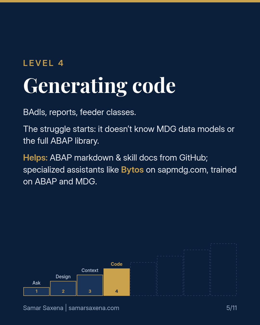 The 8 levels of AI in SAP — slide 5